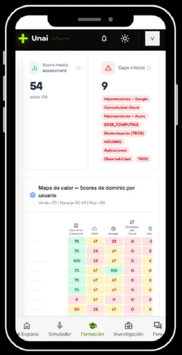 Manager’s heat map: mastery by person and competency